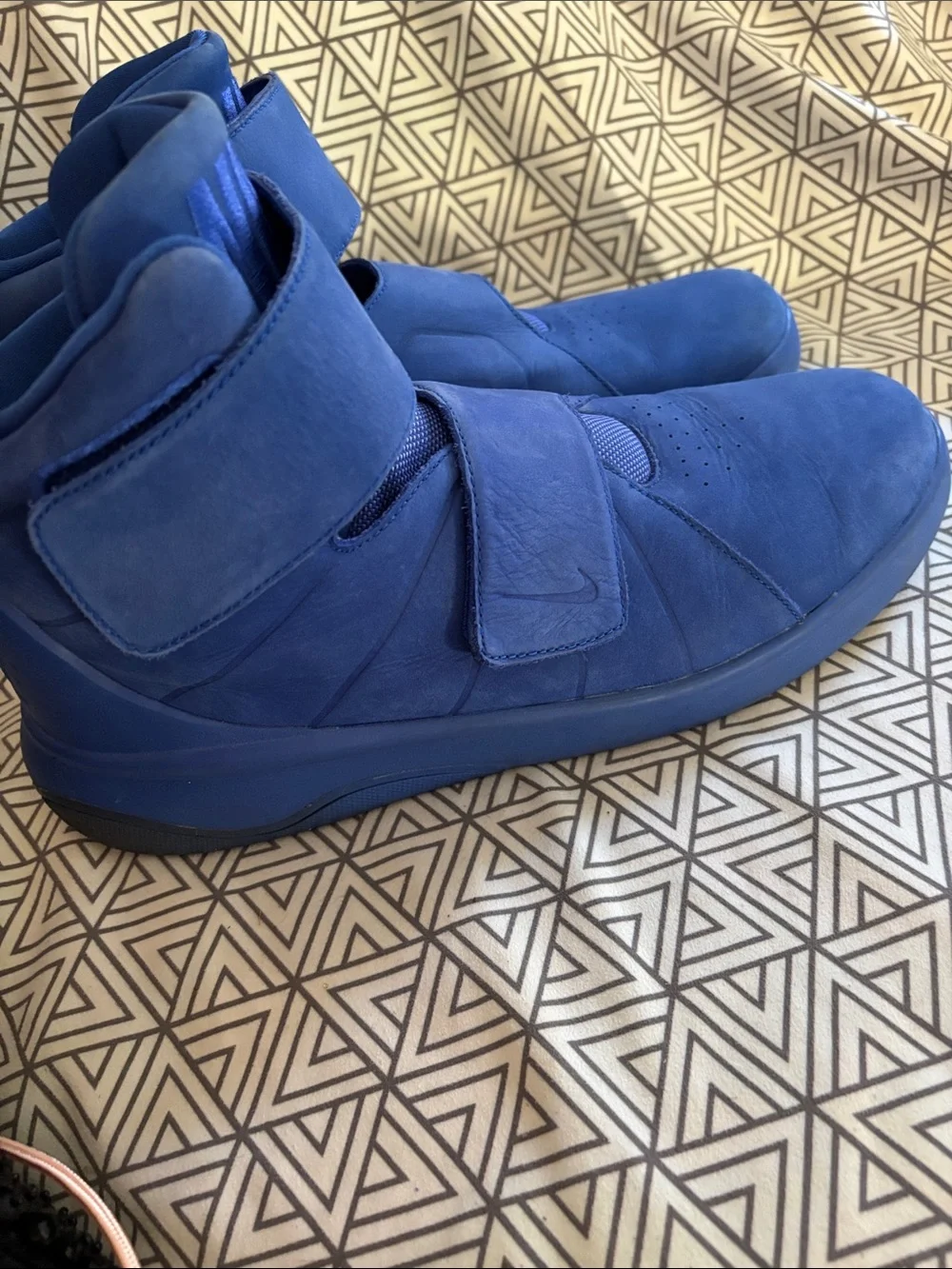 Nike Men’s High-Top Strap Sneakers — Royal Blue